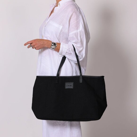 Cleobella black canvas tote NWOT - Picture 4 of 4